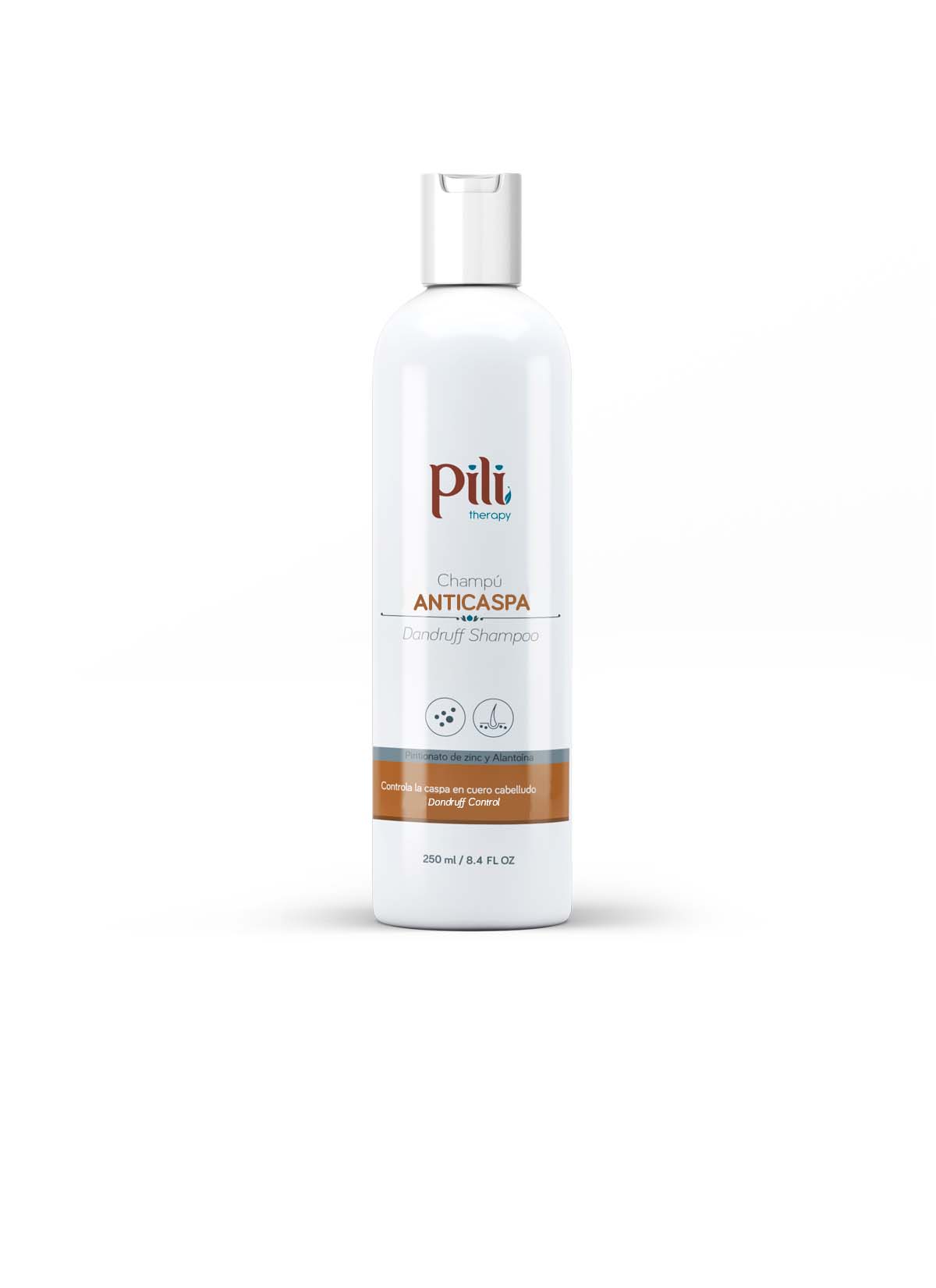 Shampoo control caspa con Piritionato de Zinc y Alantoína Pili