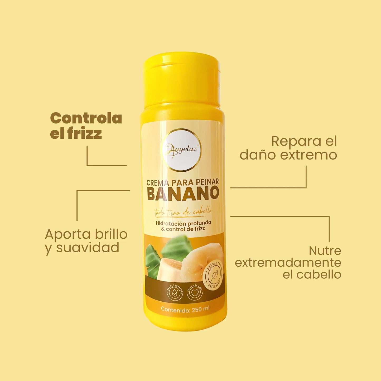 Crema para Peinar con Banano Anyeluz