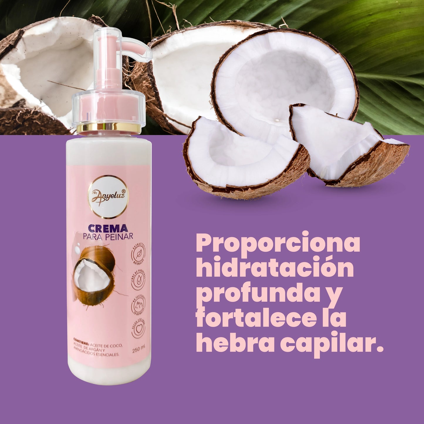 Crema para Peinar de Coco