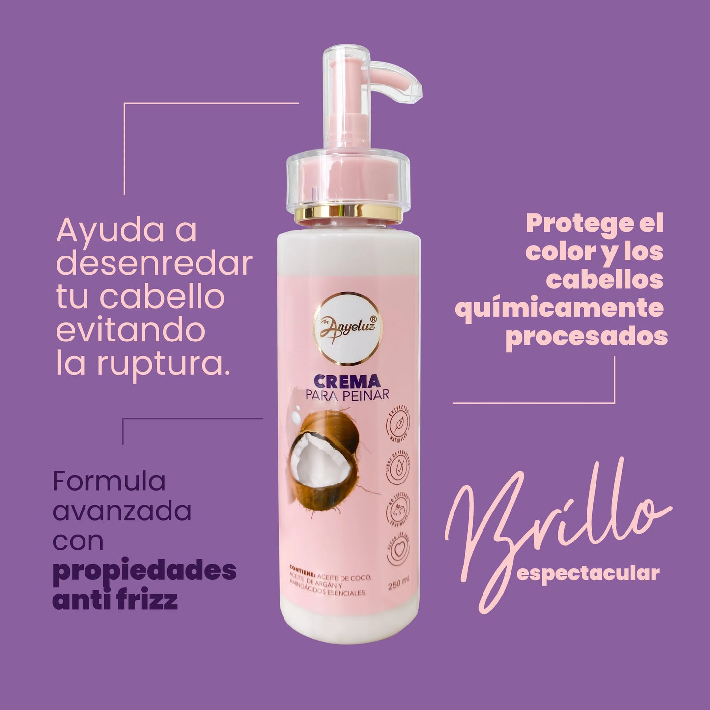 Crema para Peinar de Coco