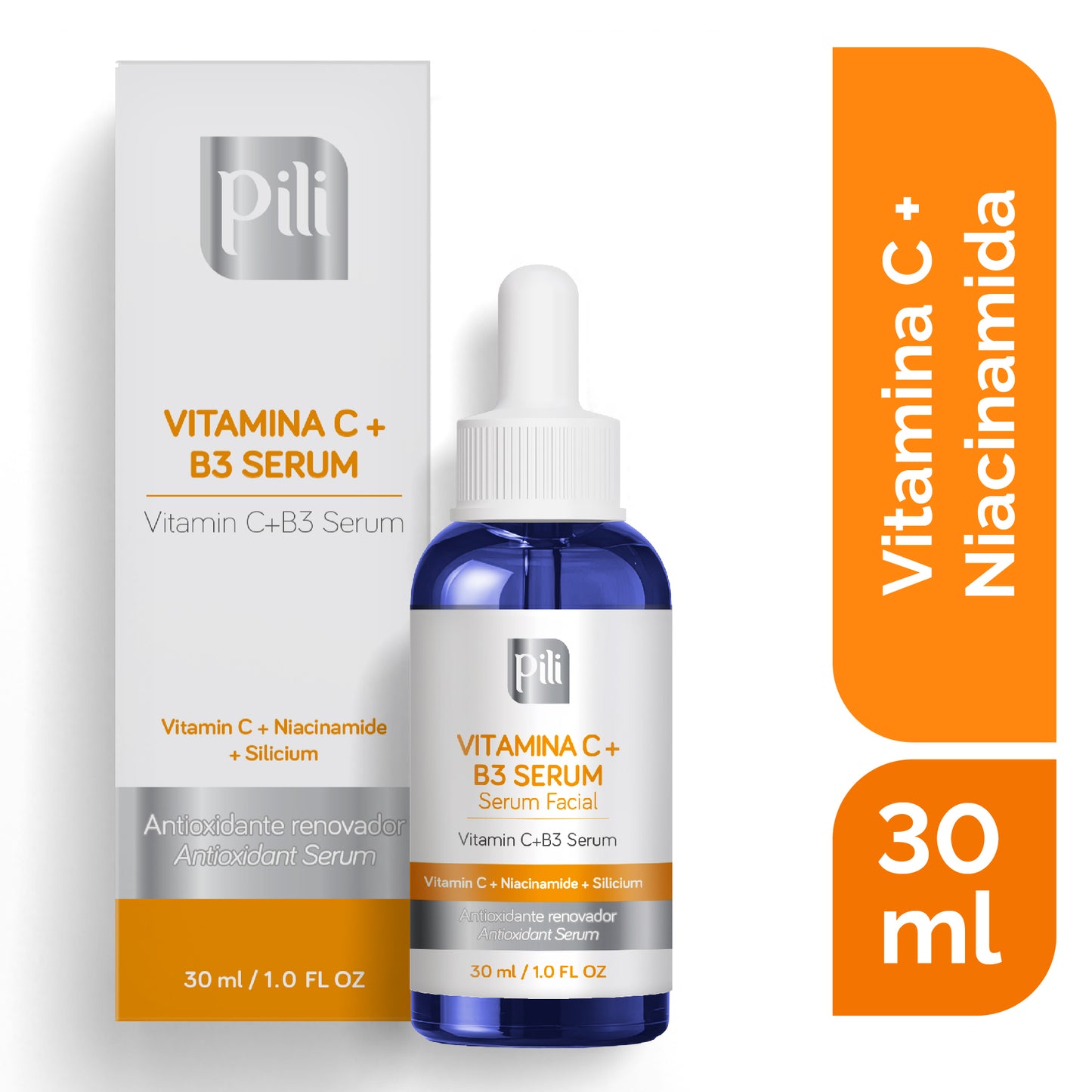 Serum Vitamina C + Niacinamida (B3) Pili