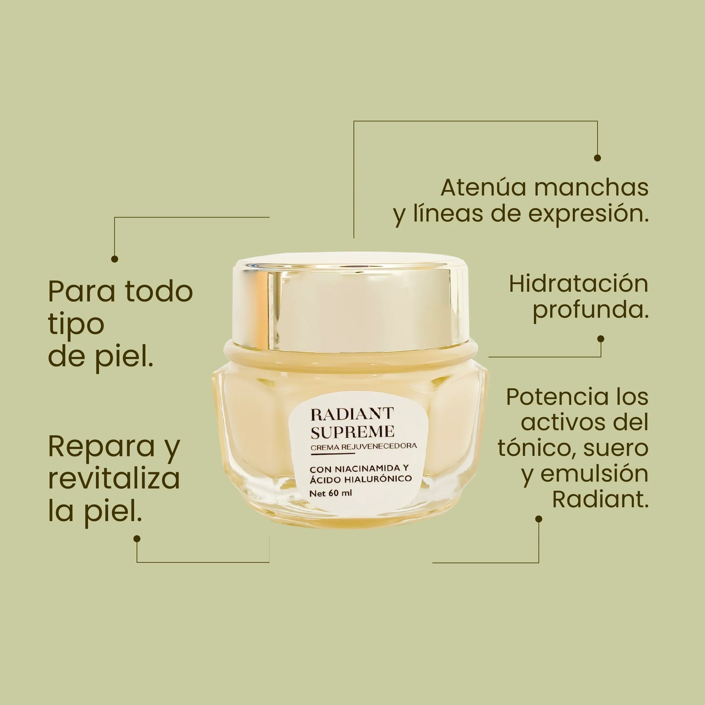 Crema Rejuvenecedora Radiant Anyeluz