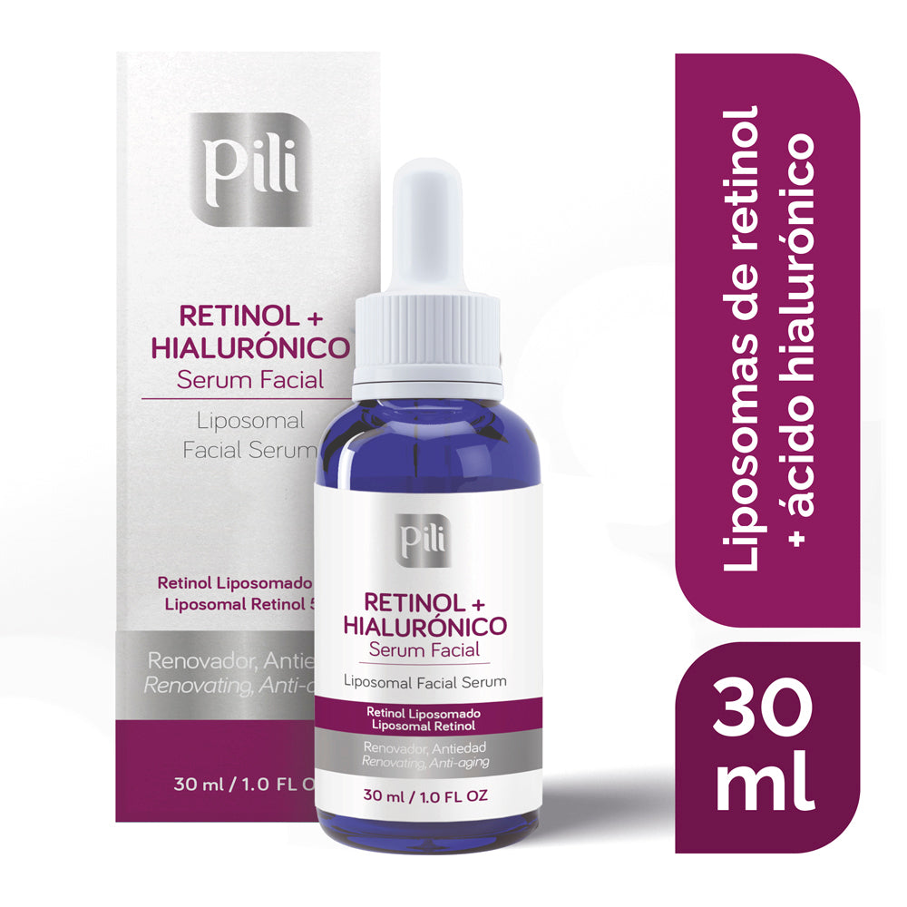 Serum antiedad de liposomas de retinol + ácido hialurónico Pili