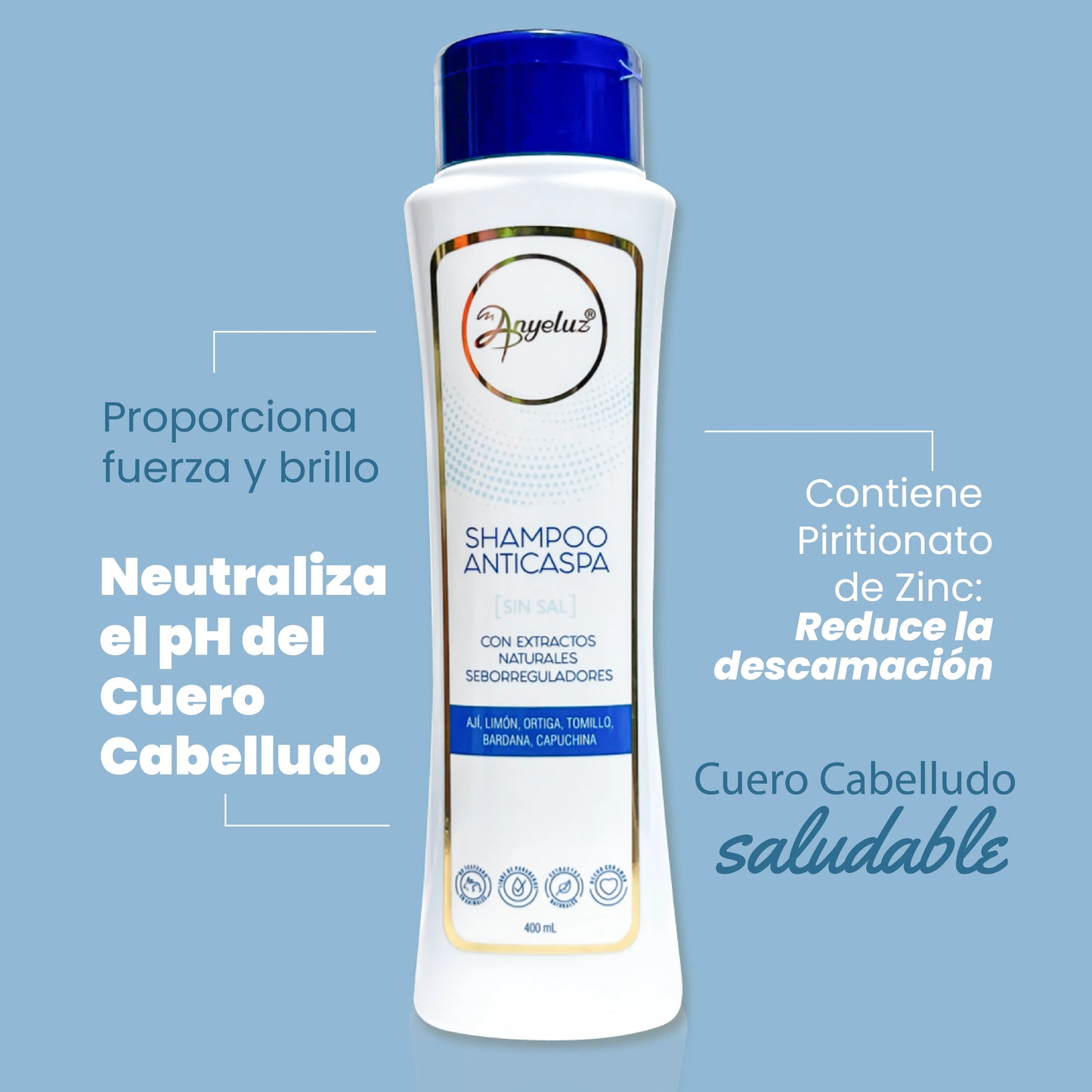 Shampoo Anticaspa Anyeluz