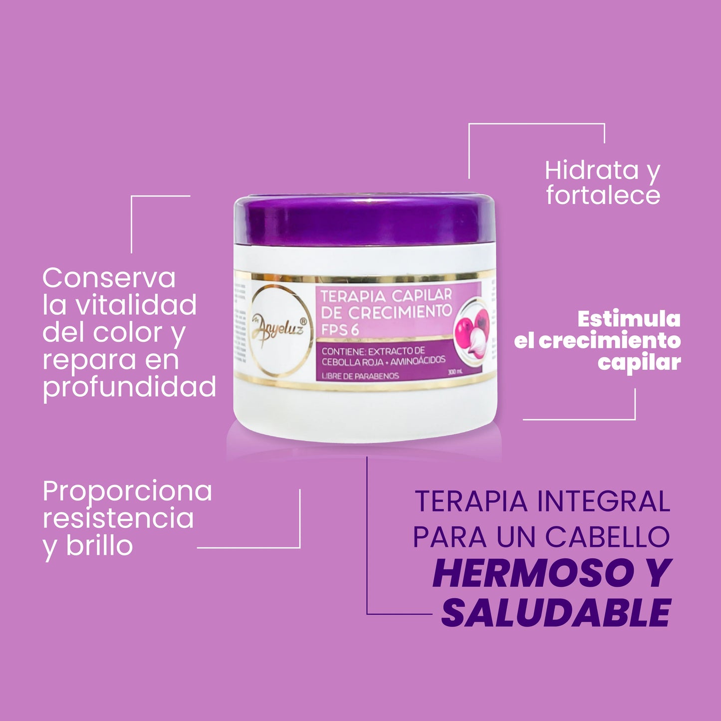 Terapia Capilar de crecimiento Anyeluz