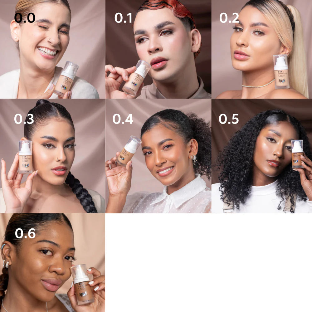 Base Líquida 2 en 1 Corrector + Base Bonita Ani-k