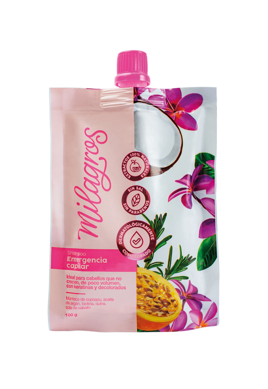 Doypack Shampoo Emergencia Capilar 100g Milagros