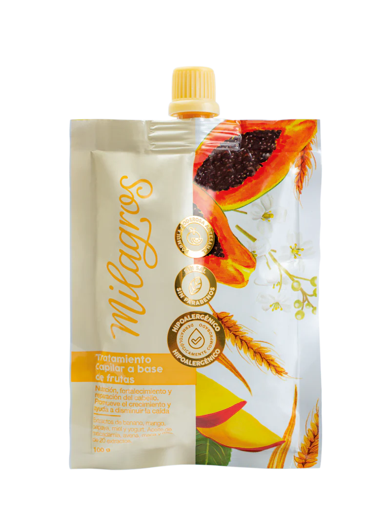 Doypack Tratamiento Capilar a base de Frutas 100g Milagros