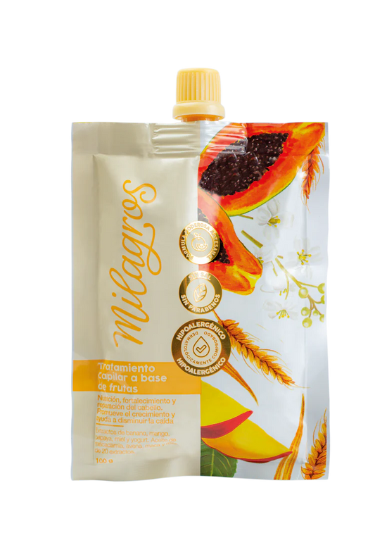 Doypack Tratamiento Capilar a base de Frutas 100g Milagros
